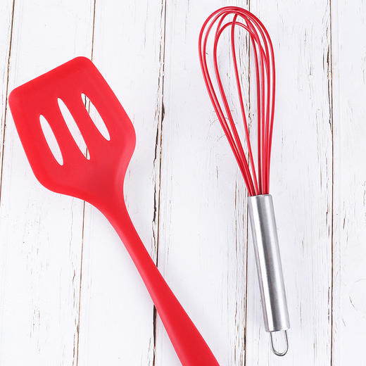 【硅胶厨具5件套】烹饪勺铲打蛋器刷子厨房工具彩盒包装 商品图2