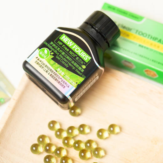 「口臭清新丸」新四联抗幽门螺杆HP薄荷爆珠香口丸 口气珠  清新口气 香卫丸40粒/瓶 商品图7