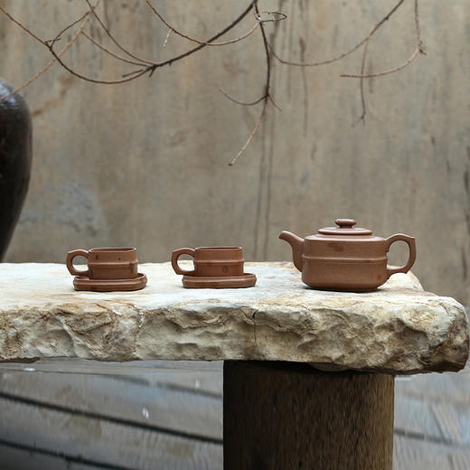 龙德堂陶艺 汤宣武制 《禅竹》 青段 450cc(库存请咨询客服) 商品图0