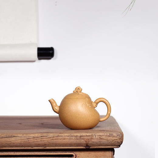 龙德堂陶艺 汤宣武制 《瓜瓞呈祥》 原矿金砂段 300cc 库存请咨询 商品图0