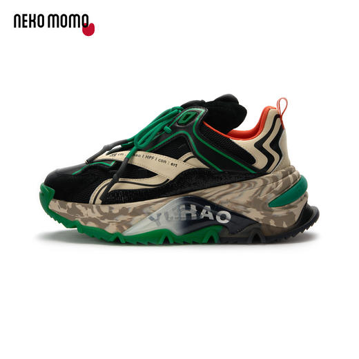 nekomomo老爹鞋女新款ins潮牛皮显脚小拼色厚底增高超火运动女鞋M20CM31321 商品图1