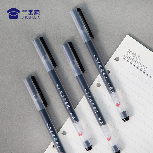 【笔录款中性笔】“以上笔录我看过，和我说的相符”黑色学生用考试速干签字笔大容量水笔 商品图2