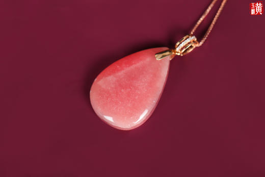 阿根廷红纹石吊坠 18k玫瑰金镶嵌 商品图3