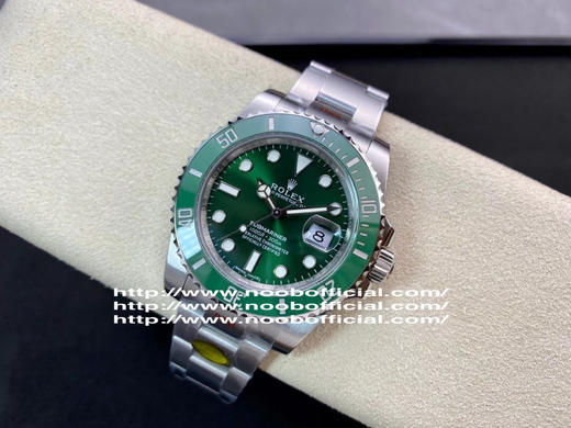 NOOB official劳li士潜航者系列V11升级版绿水鬼116610LV，Cal.3135一体机芯，陶瓷圈脱胎换骨，蓝色游丝，进口KIF避震器，男士腕表，自动机械机芯，精钢表带，密底。 商品图5