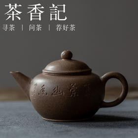茶香记 台西矿底槽清 刻绘水平壶  兰、竹  经典器型  实用小壶