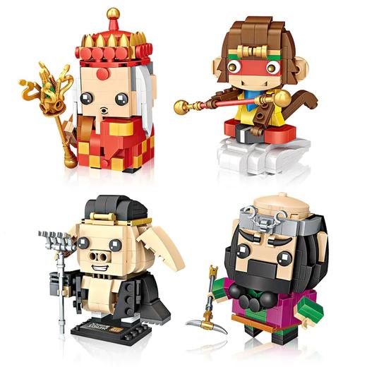 loz俐智积木国潮京剧新年款年兽醒狮