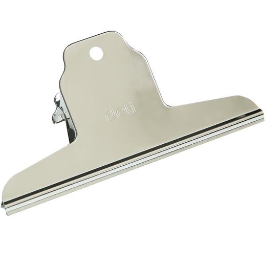 得力山形不锈钢铁夹钢夹票夹票据夹画板夹 商品图8