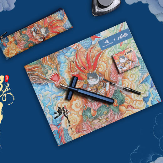 国潮笔记 双层礼盒二郎真君 手账套装国潮记账本 商品图1