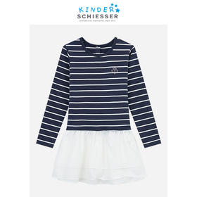（清仓款，不退换）SCHIESSER KINDER/舒雅女童棉莫长袖裙子3F/17800D