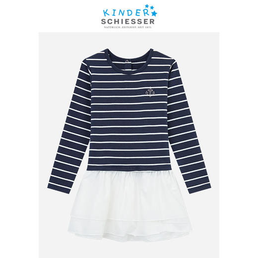 （清仓款，不退换）SCHIESSER KINDER/舒雅女童棉莫长袖裙子3F/17800D 商品图0