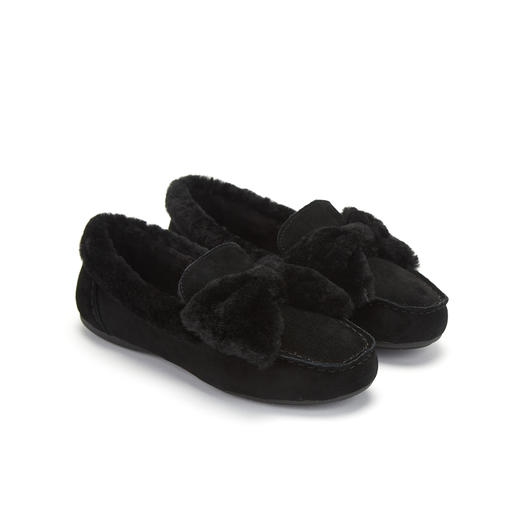 西村名物冬款可爱毛毛鞋蝴蝶结X29CM33191 商品图2