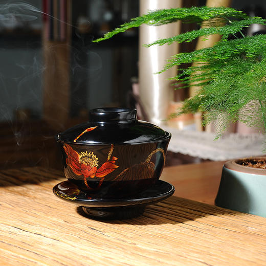 漆艺盖碗茶 商品图3