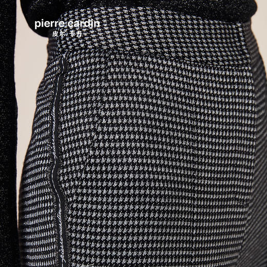 皮尔卡丹女装春季新款黑色波点直筒裤子时尚休闲裤P94TL04B3
 商品图4