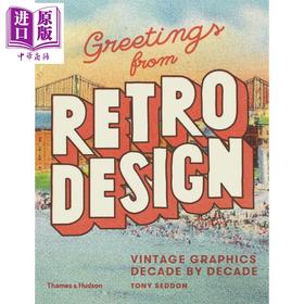 【中商原版】Greetings from Retro Design英文原版 来自复古设计的问候：数十年来复古图案