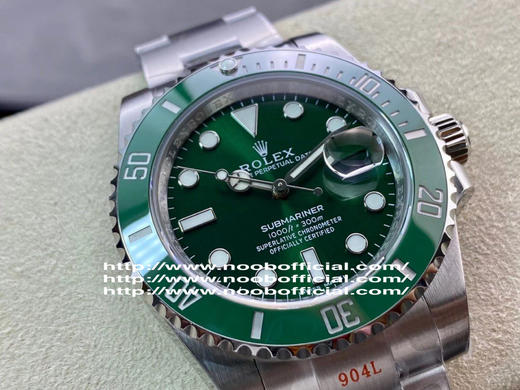 NOOB official劳li士潜航者系列V11升级版绿水鬼116610LV，Cal.3135一体机芯，陶瓷圈脱胎换骨，蓝色游丝，进口KIF避震器，男士腕表，自动机械机芯，精钢表带，密底。 商品图12