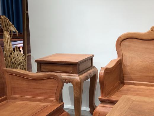 红桥红  家具严选  缅甸花梨（大果紫檀）  【灵芝欧式 弯背 素背沙发 223八件套】 商品图2