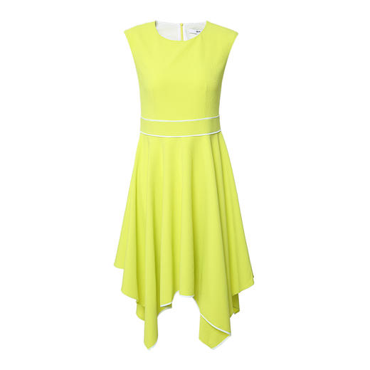 VIMAGE纬漫纪纯色简约时尚修身无袖不规则连衣裙V1307901D 商品图4