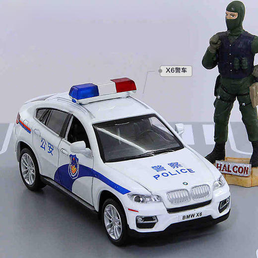 A 彩珀·成真1:32宝马X6警车合金车模  No.88350 商品图1