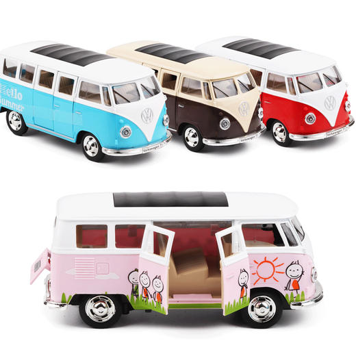 【城市英雄】1:48大众T1旅游小巴士 商品图4