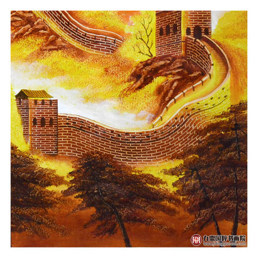 郑一坡《长城》90×90cm 油画斗方作品 办公室/客厅挂画长城作品 商品图6