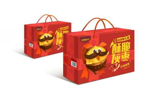 【香酥可口、自然清脆】切糕王子酥脆灰枣量贩礼盒  66袋/盒  01.07 商品图0