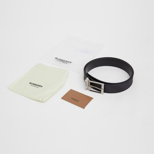 BURBERRY 巴宝莉  男士London格纹拼皮革双面两用腰带皮带8024158 商品图4