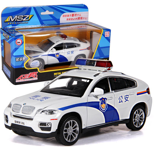 A 彩珀·成真1:32宝马X6警车合金车模  No.88350 商品图0