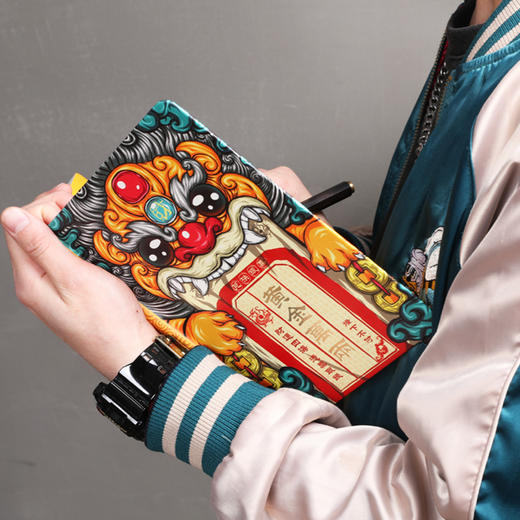 国潮笔记 貔貅纳财搭扣本创意手账本 商品图1