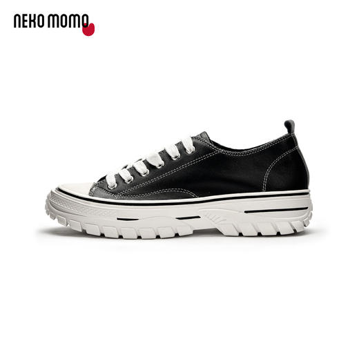 nekomomo2020秋季新款牛皮经典黑白滑板鞋M20CM30481 商品图3