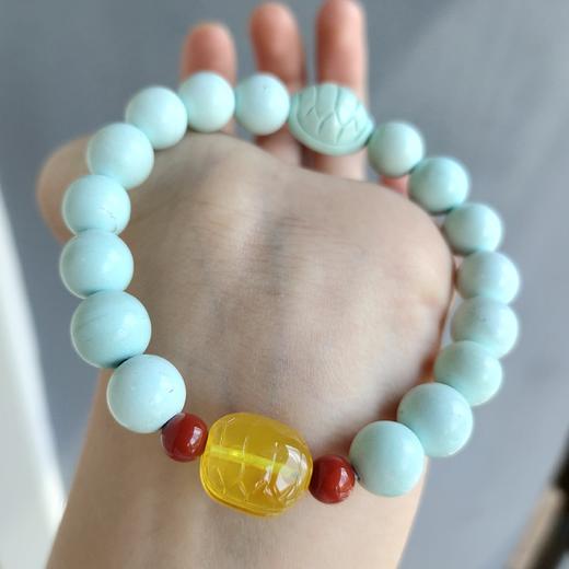 绿松石蜜蜡手串 商品图1