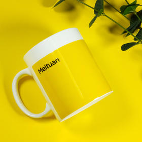 美团黄系列小团骨瓷杯