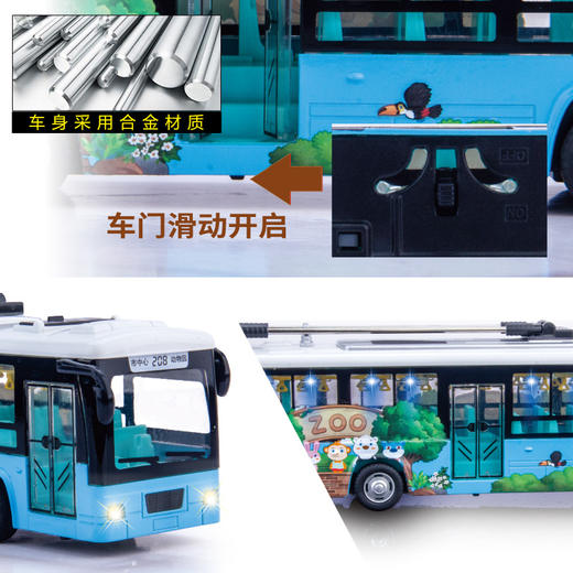 【城市英雄】1:48双节公共环保电车 商品图3