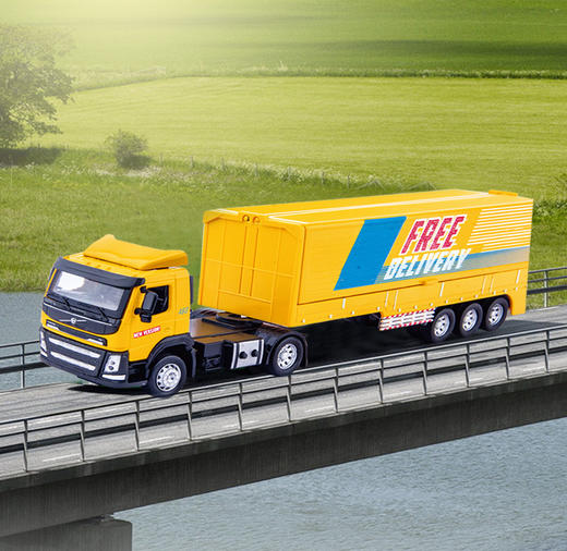 【城市英雄】1:50沃尔沃货柜车 商品图1