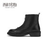 西村名物2020冬季新品切尔西靴时尚简约英伦风靴拉链短靴女X20DS40321 商品缩略图2