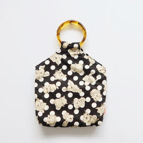 HUJI祤集Amber手提包插画波点猫猫兔