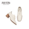 西村名物2020秋季新款羊皮革高跟系带优雅大方气质单鞋女X20CM32161 商品缩略图2