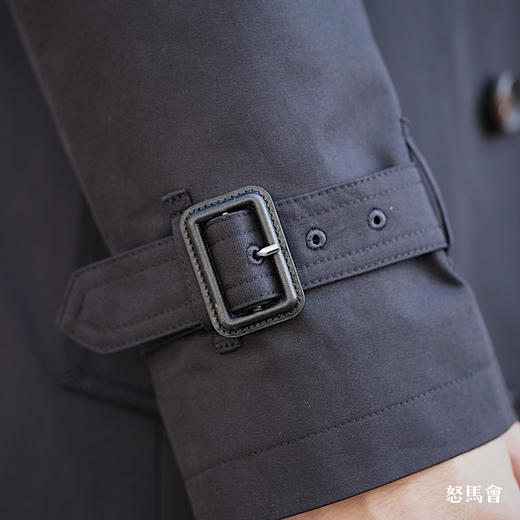 Kensington 经典款日本防渗雨嘎巴甸午夜黑战壕风衣 商品图7