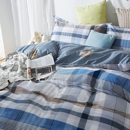恒源祥TBK2018蓝调空间四件套2米100%棉 商品图3