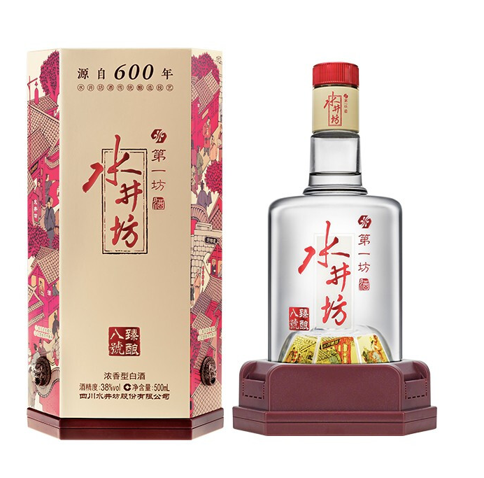 【水井坊】臻酿八号38度500ml/瓶  浓香型