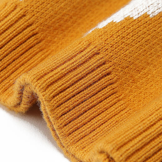 METTE童装中大童女宝针织半裙2020年秋时尚菱形格子撞色包臀短裙 商品图4