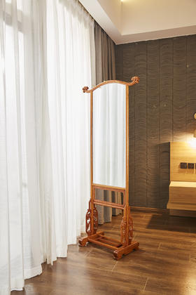 红桥红  家具严选  缅甸花梨（大果紫檀）  【画堂春·如意试衣镜】