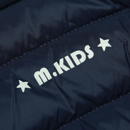 METTE童装轻薄羽绒马甲秋冬男女童保暖背心时尚简约纯色立领外套 商品图4