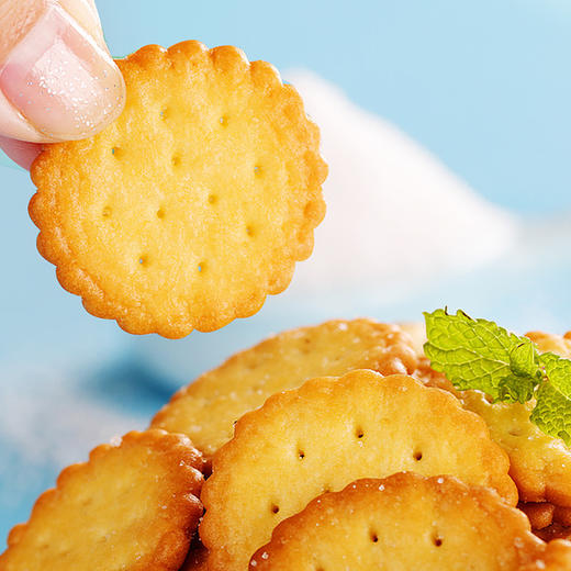 比比赞 海盐小圆饼干500g/盒 约10包 网红 小圆饼 整箱 早餐 爆款 解馋 零食 小吃休闲食品 包邮 随机发货 商品图1