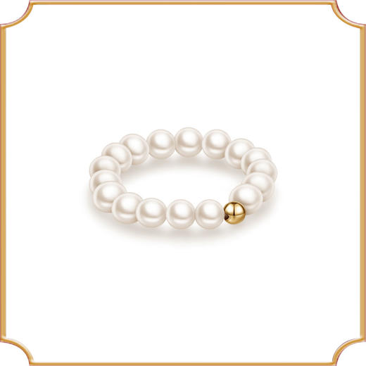 Au750珍珠戒指复古百搭 商品图1