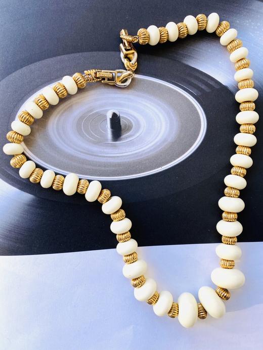 【vintage孤品】nina ricci稀有款米色串珠项链