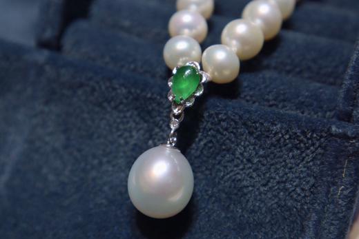 【澳白项链】 特惠-澳白海水白珍珠吊坠10-11mm 漂亮的水滴形 形状