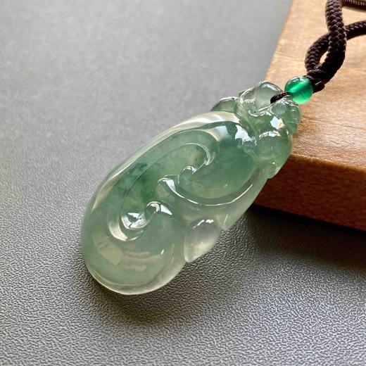 冰种晴水飘花厚庄翡翠大如意 商品图1