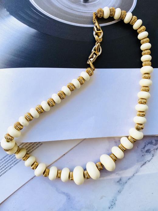 【vintage孤品】nina ricci稀有款米色串珠项链