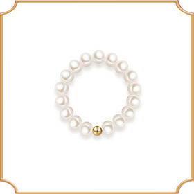 Au750珍珠戒指复古百搭