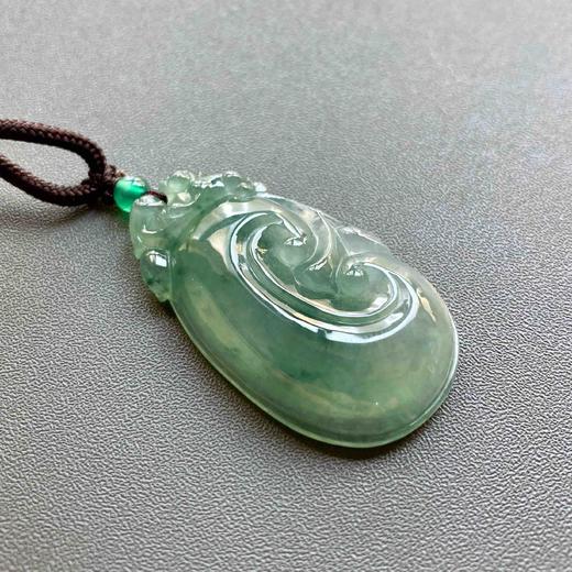 冰种晴水飘花厚庄翡翠大如意 商品图3